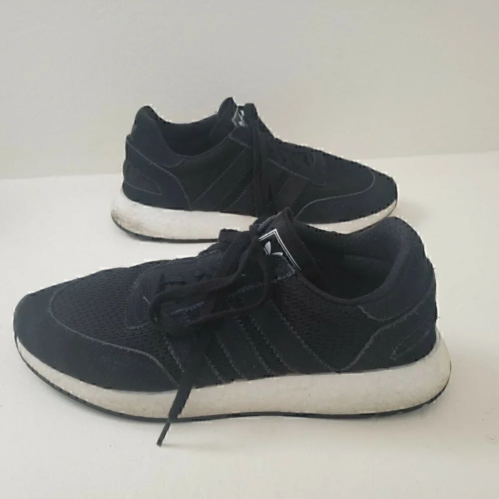 Men's Pre Own Adidas Boost black white Shoes 11.5 - Picture 6 of 8